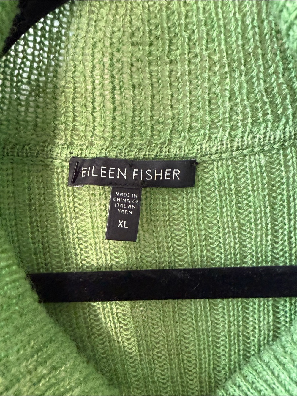 Eileen Fisher 100% Merino Wool Ribbed Button Front Cardigan Women’s Size XL - Picture 6 of 10